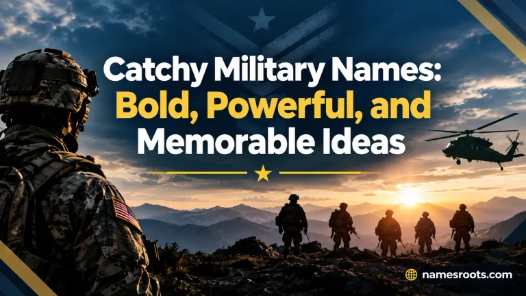 Catchy Military Names