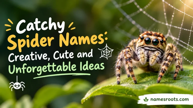 Catchy Spider Names