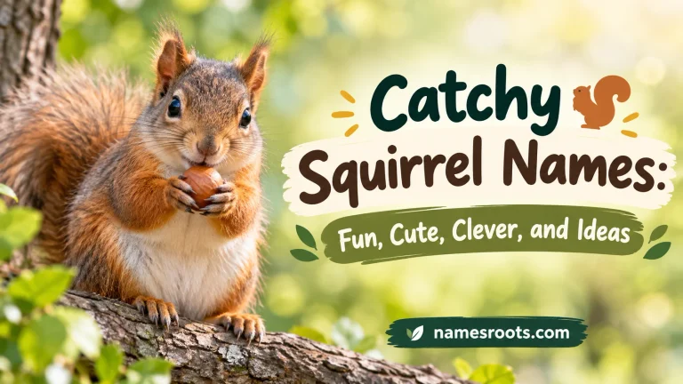 Catchy Squirrel Names