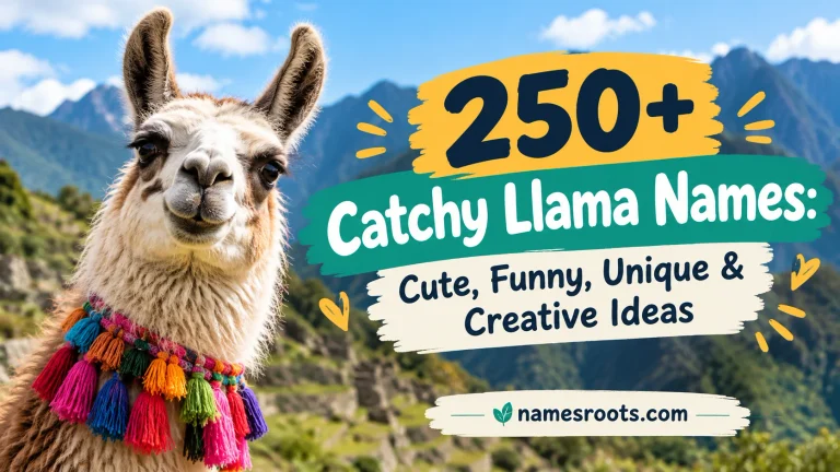Catchy Llama Names