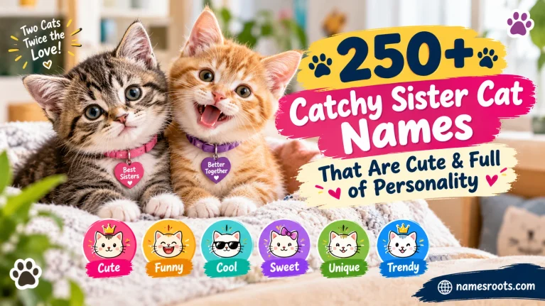 Catchy Sister Cat Names