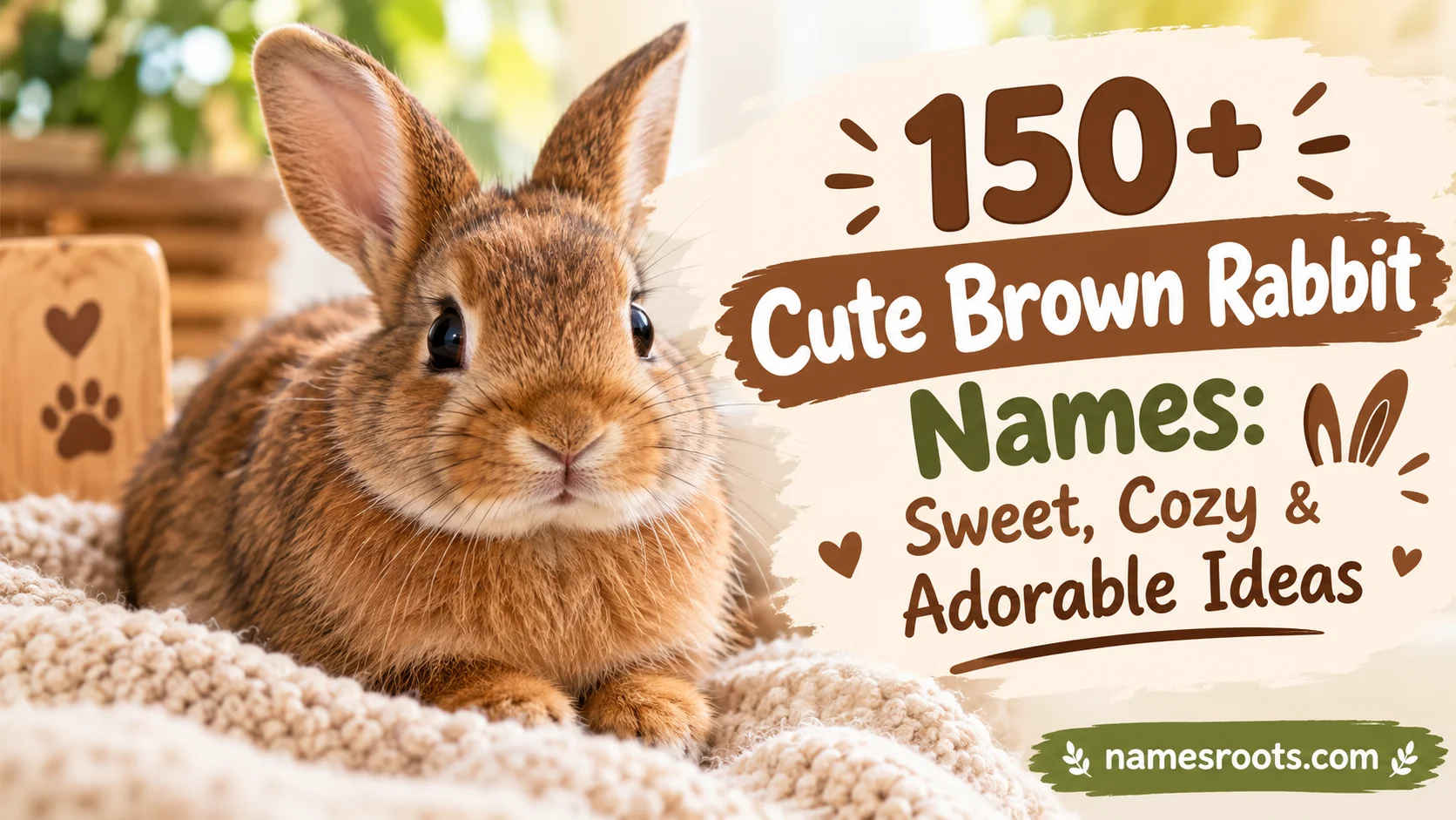 Cute Brown Rabbit Names