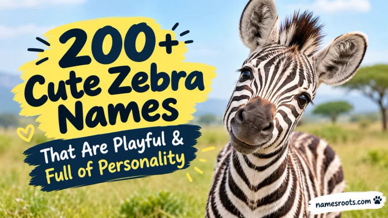 Cute Zebra Names