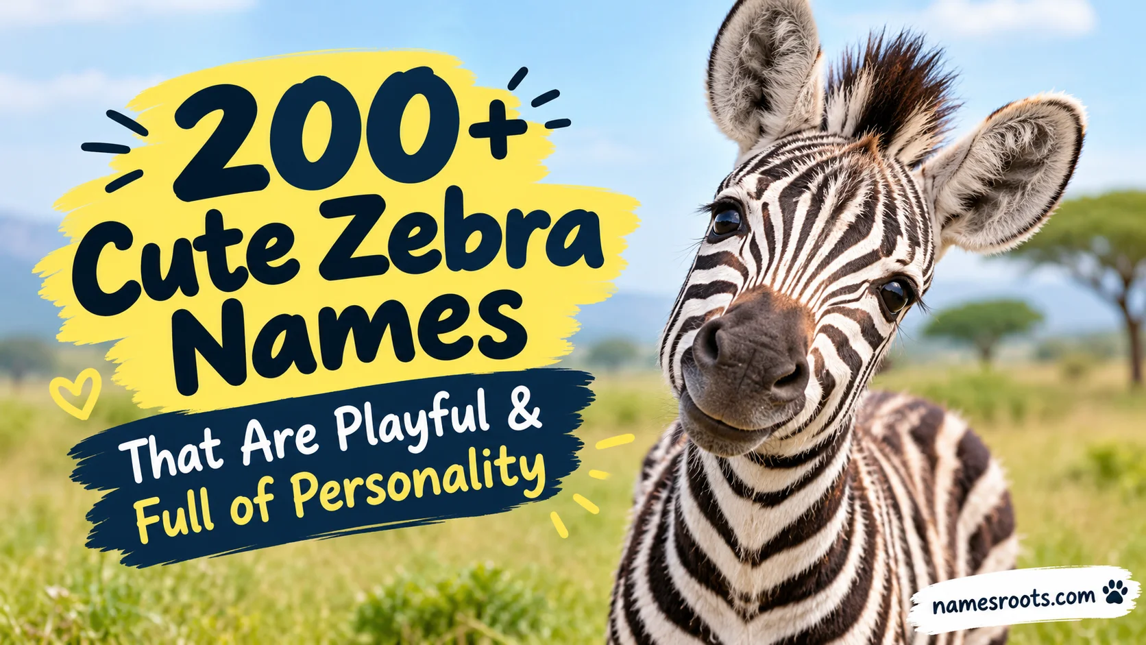 Cute Zebra Names