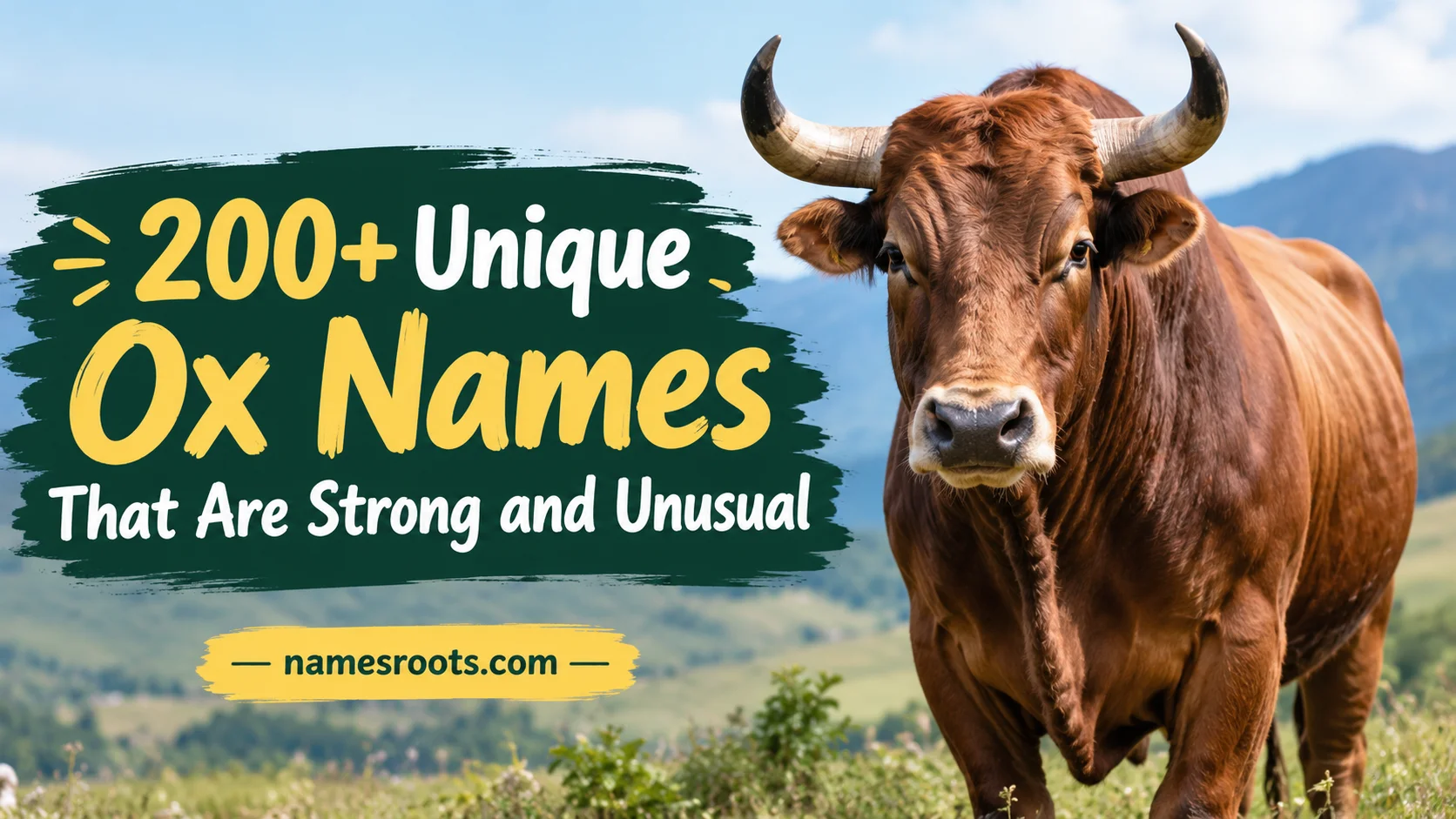 Unique Ox Names